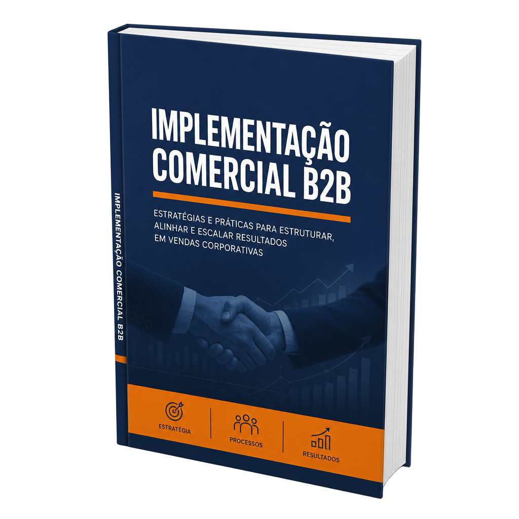 Mockup do PDF Kit de Implementação Comercial B2B